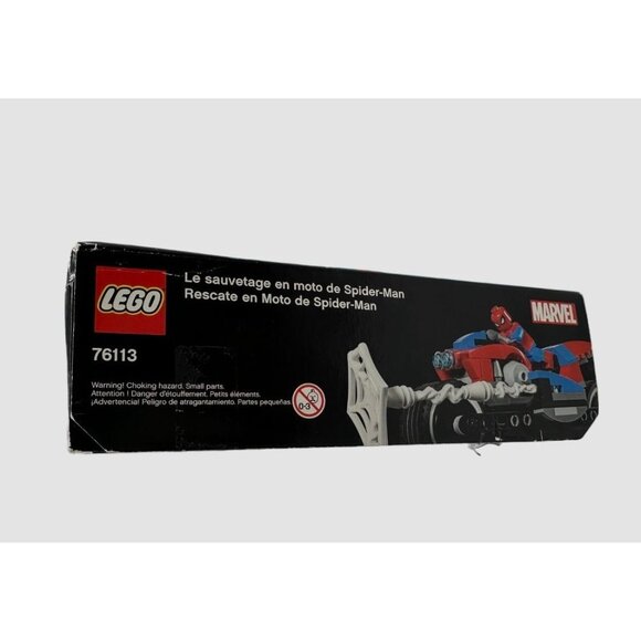 EMPTY BOX ONLY - LEGO 76113 Marvel Super Heroes Spider-Man Bike Rescue (235 pcs) - Picture 3 of 12